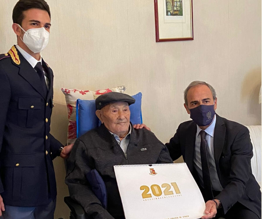 La Polizia di Stato festeggia i 100 anni del poliziotto Nicolo’ Rizzuto