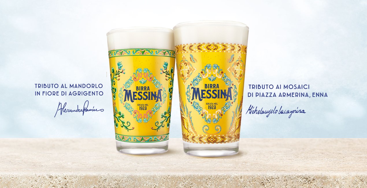 Birra Messina celebra l’arte siciliana con nuovi bicchieri: uno dedicato alla Villa Romana di Piazza Armerina