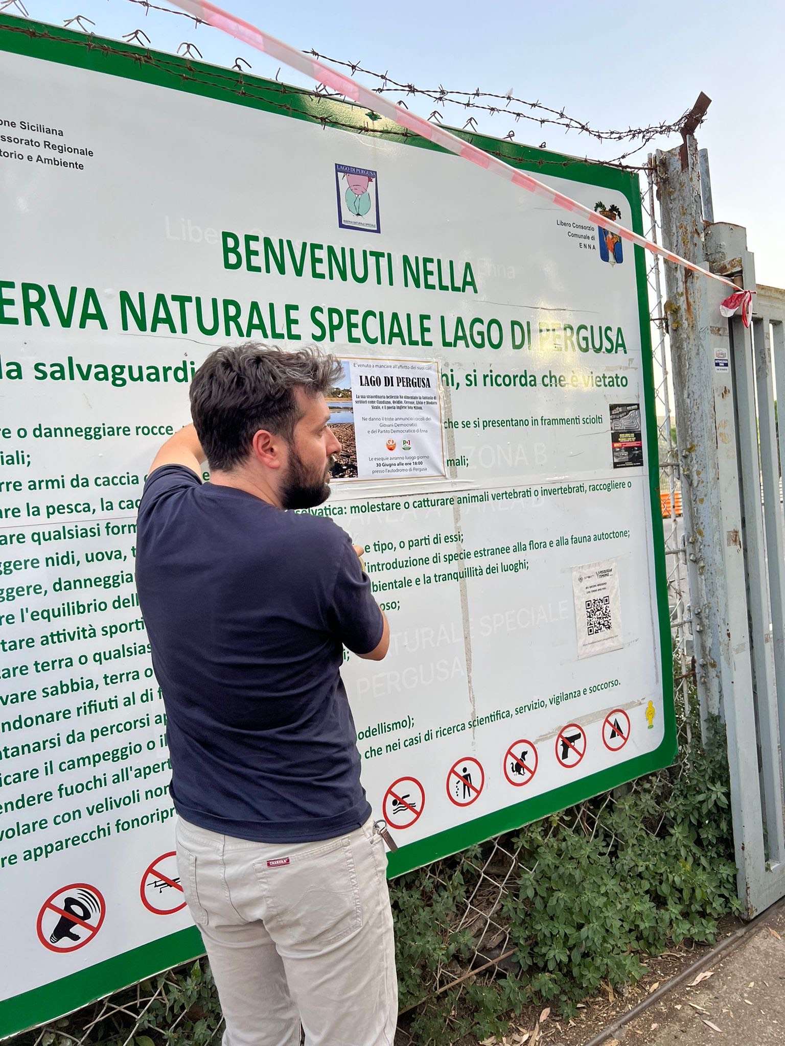 Grande mobilitazione a Pergusa per il funerale simbolico del lago