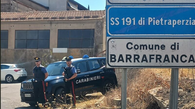 Controlli alla circolazione stradale dei carabinieri di barrafranca