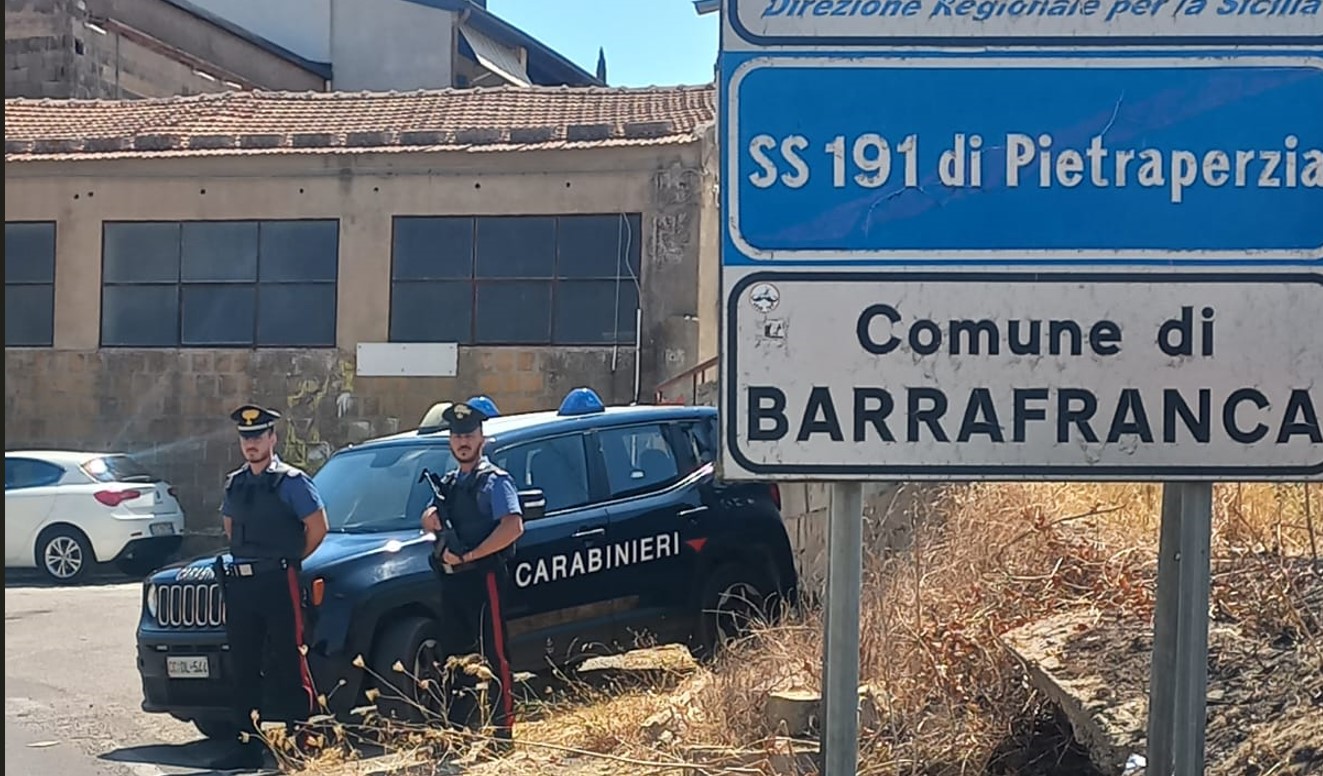 Controlli alla circolazione stradale dei carabinieri di barrafranca