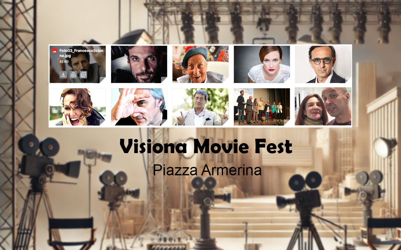 27 e sabato 28 settembre al teatro comunale Garibaldi si svolgerà la nuova edizione del Visiona Movie Fest. Gli artisti presenti.