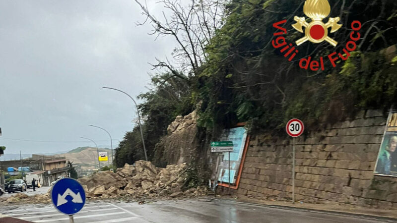 Forti temporali nell’ennese: smottamenti segnalati a Dittaino, Leonforte ed Enna