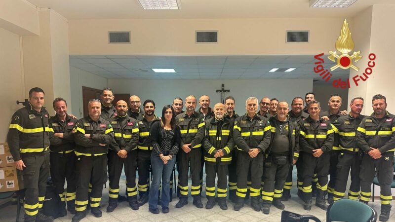 Vigili del Fuoco di Enna: concluso il corso interprovinciale TAS1