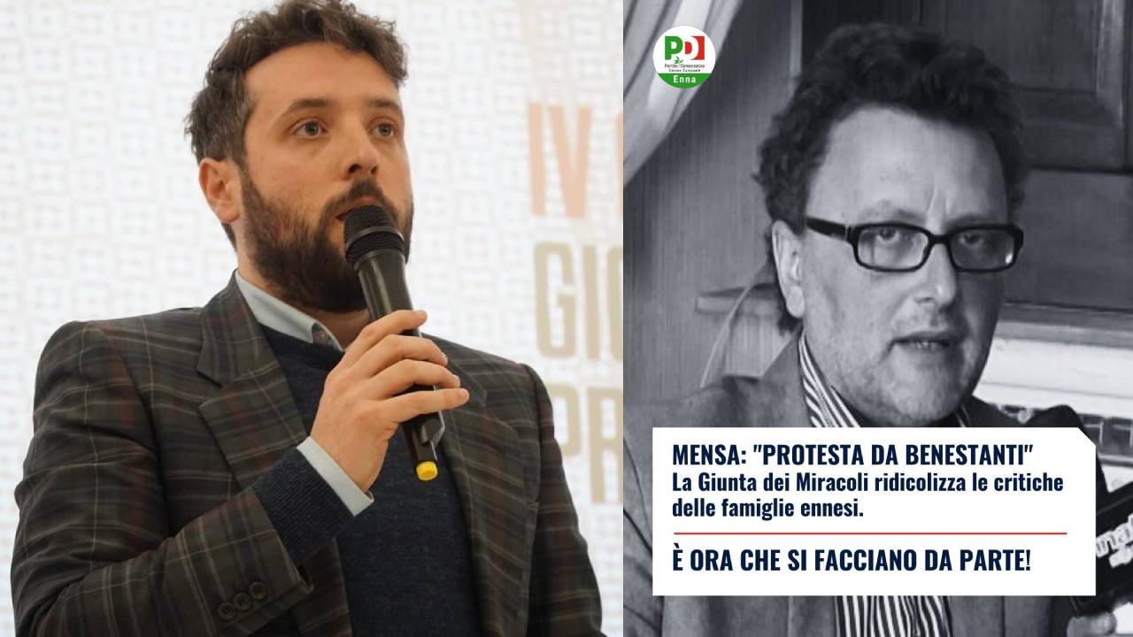 Il PD di Enna attacca il sindaco Dipietro: «Non ridicolizzi le famiglie»