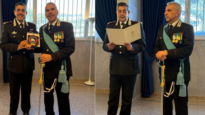 Il Colonnello Michele Cannizzaro si congeda per raggiunti limiti d’età dall’Arma dei Carabinieri